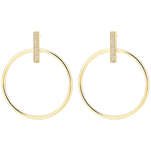 Freshness Earrings - Lux - 9-carat yellow gold and diamonds