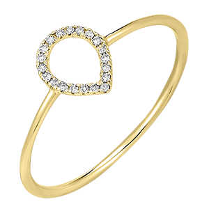 Anillo Frescura- Alphée - oro amarillo de 18 quilates y diamantes