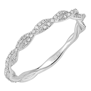 Anillo Frescura- Olympe diamantée- oro blanco de 18 quilates y diamantes