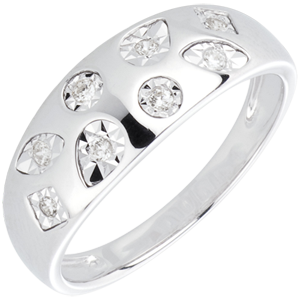 AP1568 - White Gold and Diamond Tutti Frutti Ring