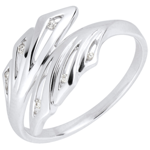 Ring Frische - Palme - Or blanc