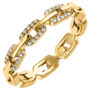 Inel Privire din Orient – Zale Cubaneze Diamante variantă – aur galben de 9 carate și diamante