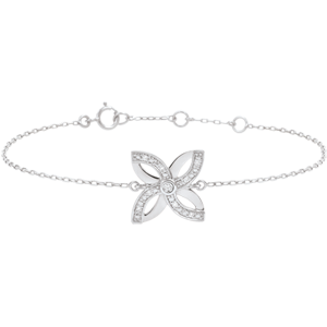 Freshness Bracelet - Lilies of summer - white gold