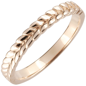 Ring Enchanted Garden - Braid - rose gold - 18 carat