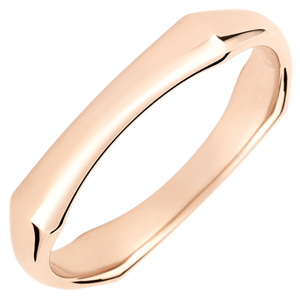 Jungle Sacrée Ring - 4 mm - pink gold 18 carats