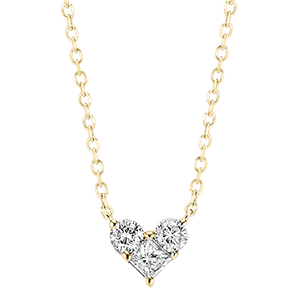 Précieux Geheime Halsketing - Mini Lovely - 18 karaat geelgoud en diamanten