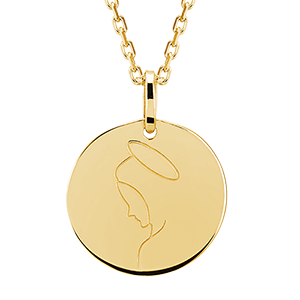 Medal Virgin - 18 carat yellow gold