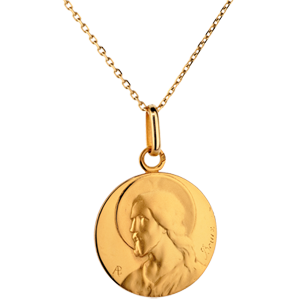 Medalion Christos - aur galben de 18K