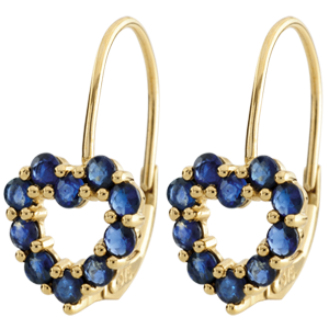 Rosie Sapphire Heart Earrings