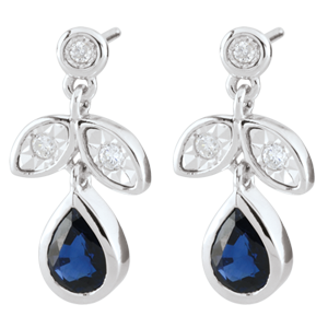 Diamond and Sapphire Hesmé Earrings