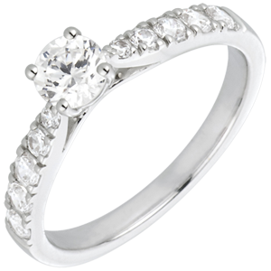 White Gold and Diamond Hermione Ring