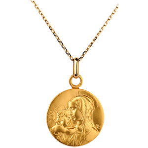 Medal of the Blessed Virgin with child - 16mm