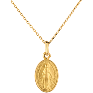 Médaille miraculeuse - or jaune 18 carats