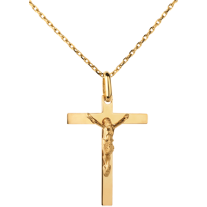 Croce con Gesù Cristo - Oro giallo - 18 carati