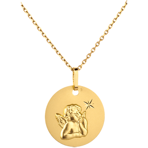 Angel Raphael Medal with the star - 16mm