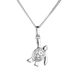Baby turtle - small model - white gold