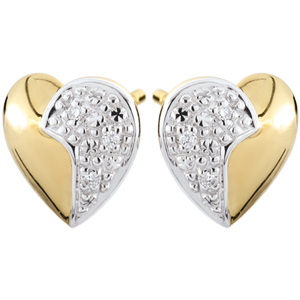 Undulating Heart-shaped Earrings