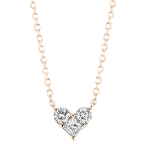 Collana Prezioso Segreto - Mini Lovely - oro rosa 9 carati e diamanti
