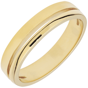 Yellow Gold Olympia Wedding Band - Small Model - 18 carats
