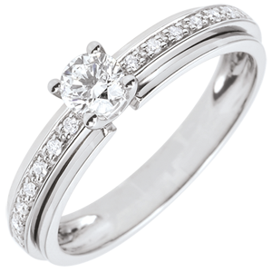 Engagement Ring Solitaire Destiny - My Queen - variation - white gold