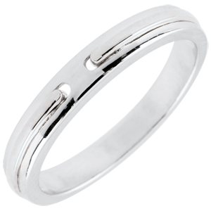 Wedding Ring Promise - white gold - small model - 18 carat