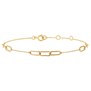 Regard d’Orient Bracelet - Pia - 3 Links - 9 carat yellow gold. 