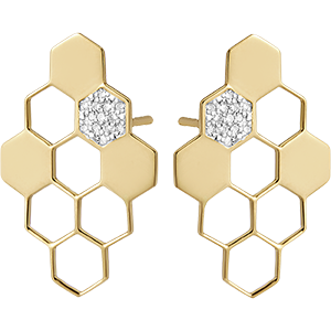 Orecchini Rivelazione - oro giallo 18 carati e diamanti