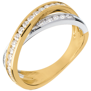 Tandem ring paved - 0.52 carat - 29 diamonds