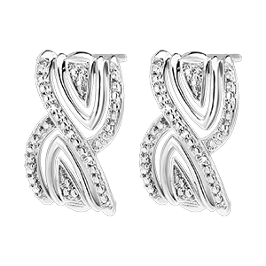 Earrings - Infinite Brilliance - 9 carat white gold and diamonds