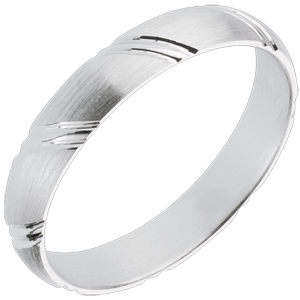 Sealed White Gold Wedding Ring