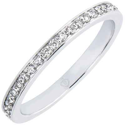 orden vestíbulo instinto Anillo de matrimonio - Oro blanco 18 quilates - Diamante - C4144