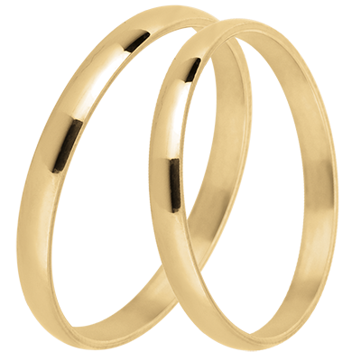 Atelier Wedding Band Duo – Yellow Gold – 9 Carats Atelier Wedding Band Duo – Yellow Gold – 9 Carats