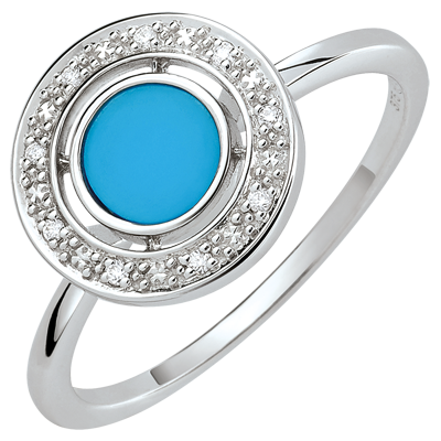 bague or blanc turquoise bague or blanc turquoise