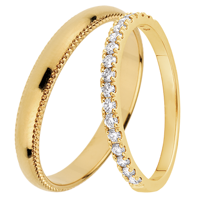 Empereur & Bettina Wedding Ring Duo Empereur & Bettina Wedding Ring Duo
