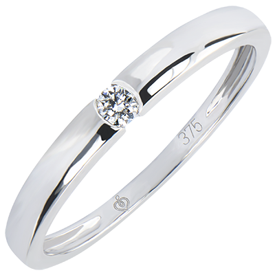 Inel de logodna din aur cu diamant solitaire ES165