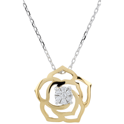 Necklace Flowers - White and Yellow 