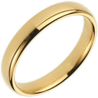 Yellow Gold Pure Ring : Edenly jewelery